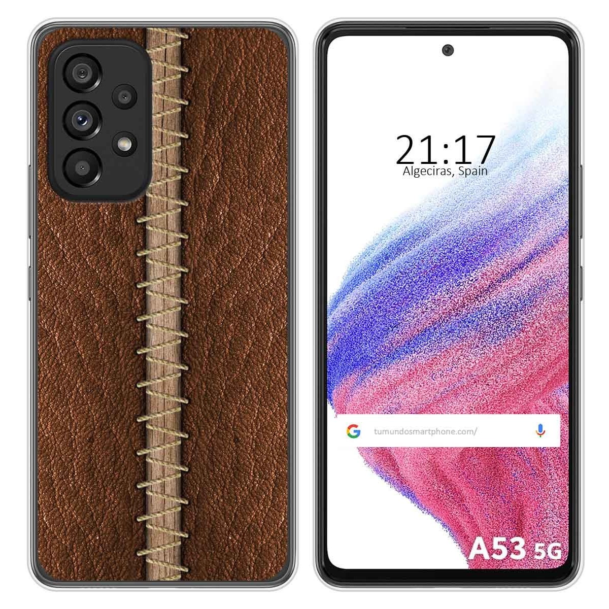 Funda Silicona para Samsung Galaxy A53 5G diseño Cuero 01 Dibujos