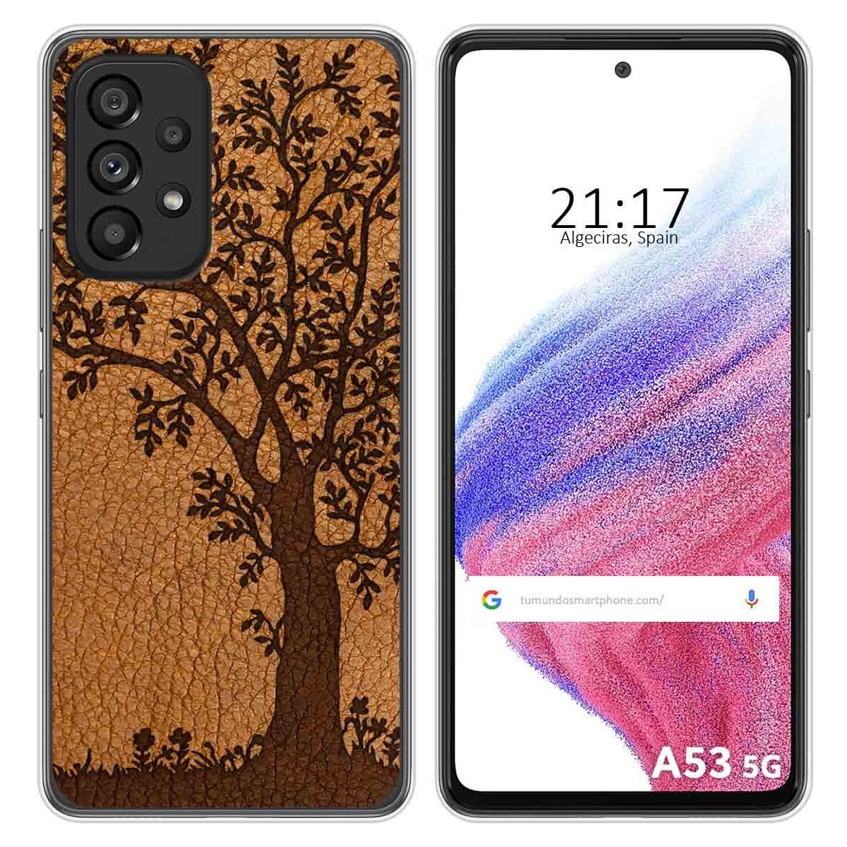 Funda Silicona para Samsung Galaxy A53 5G diseño Cuero 03 Dibujos