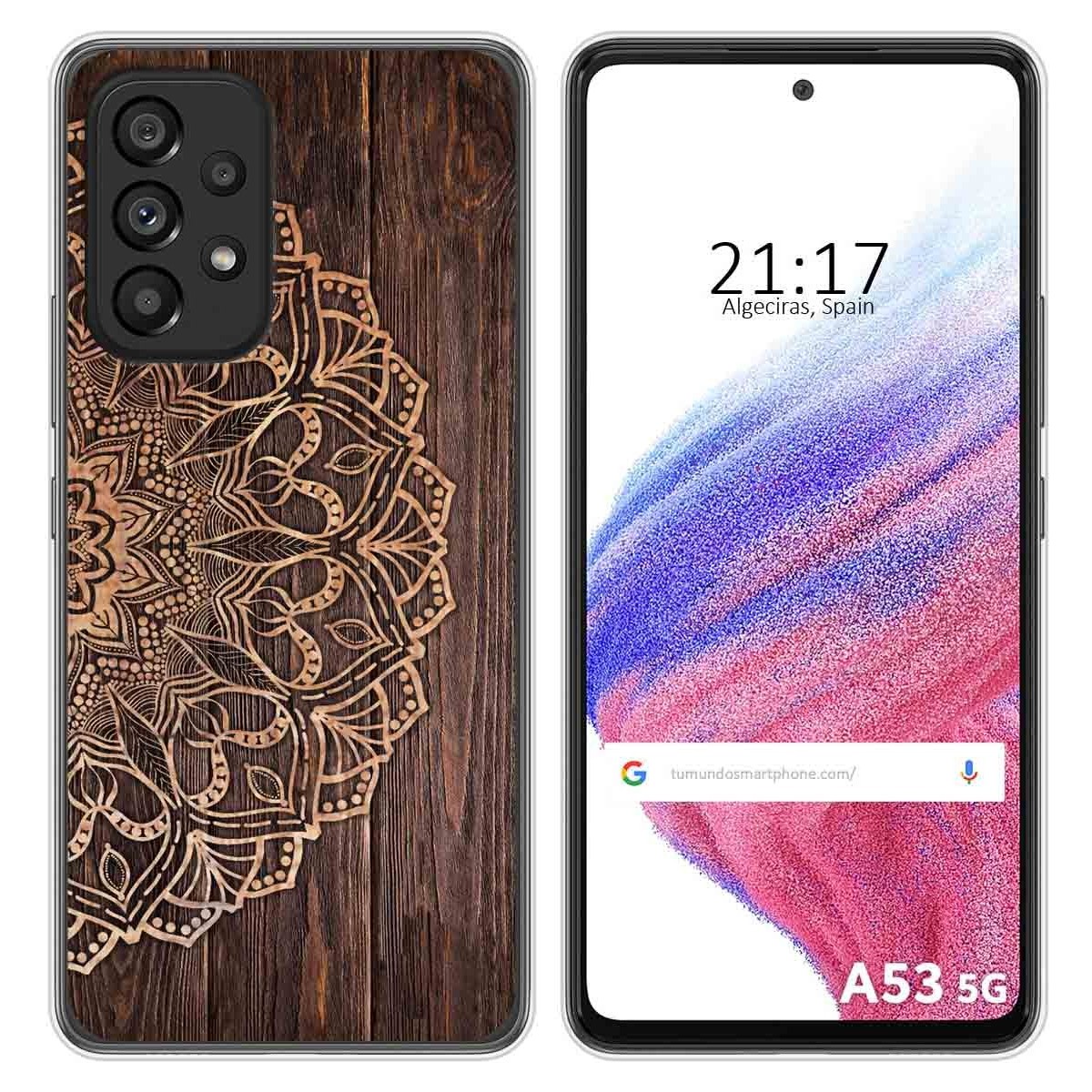 Funda Silicona para Samsung Galaxy A53 5G diseño Madera 06 Dibujos