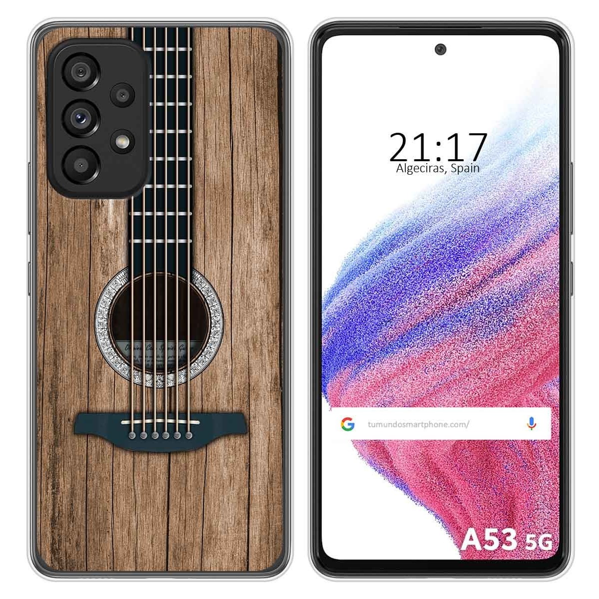 Funda Silicona para Samsung Galaxy A53 5G diseño Madera 11 Dibujos