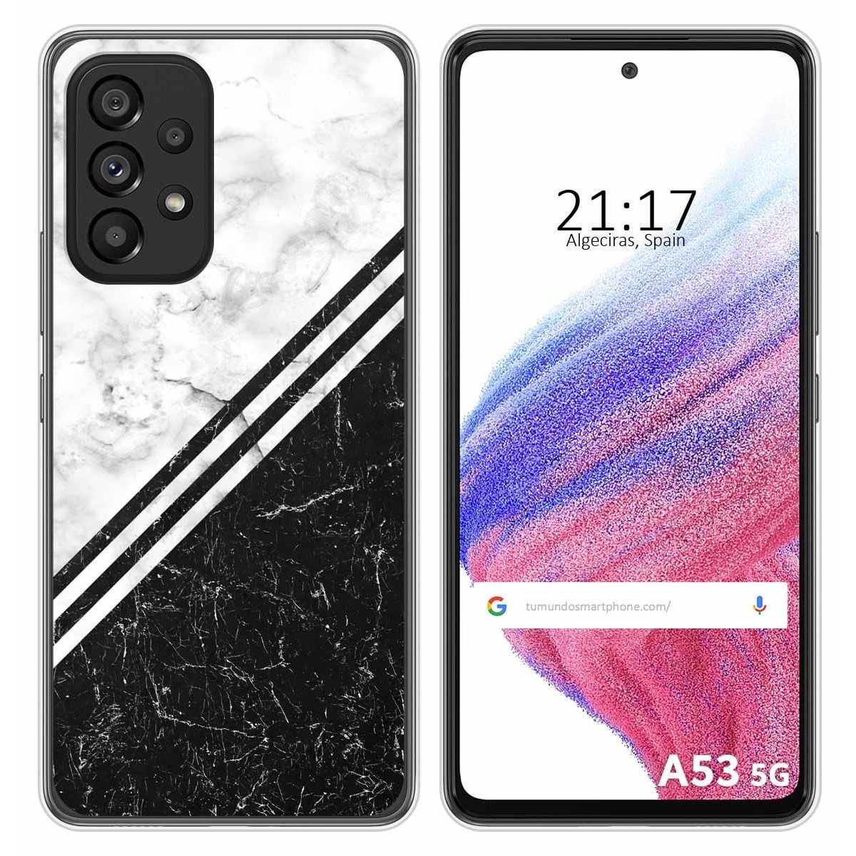 Funda Silicona para Samsung Galaxy A53 5G diseño Mármol 01 Dibujos