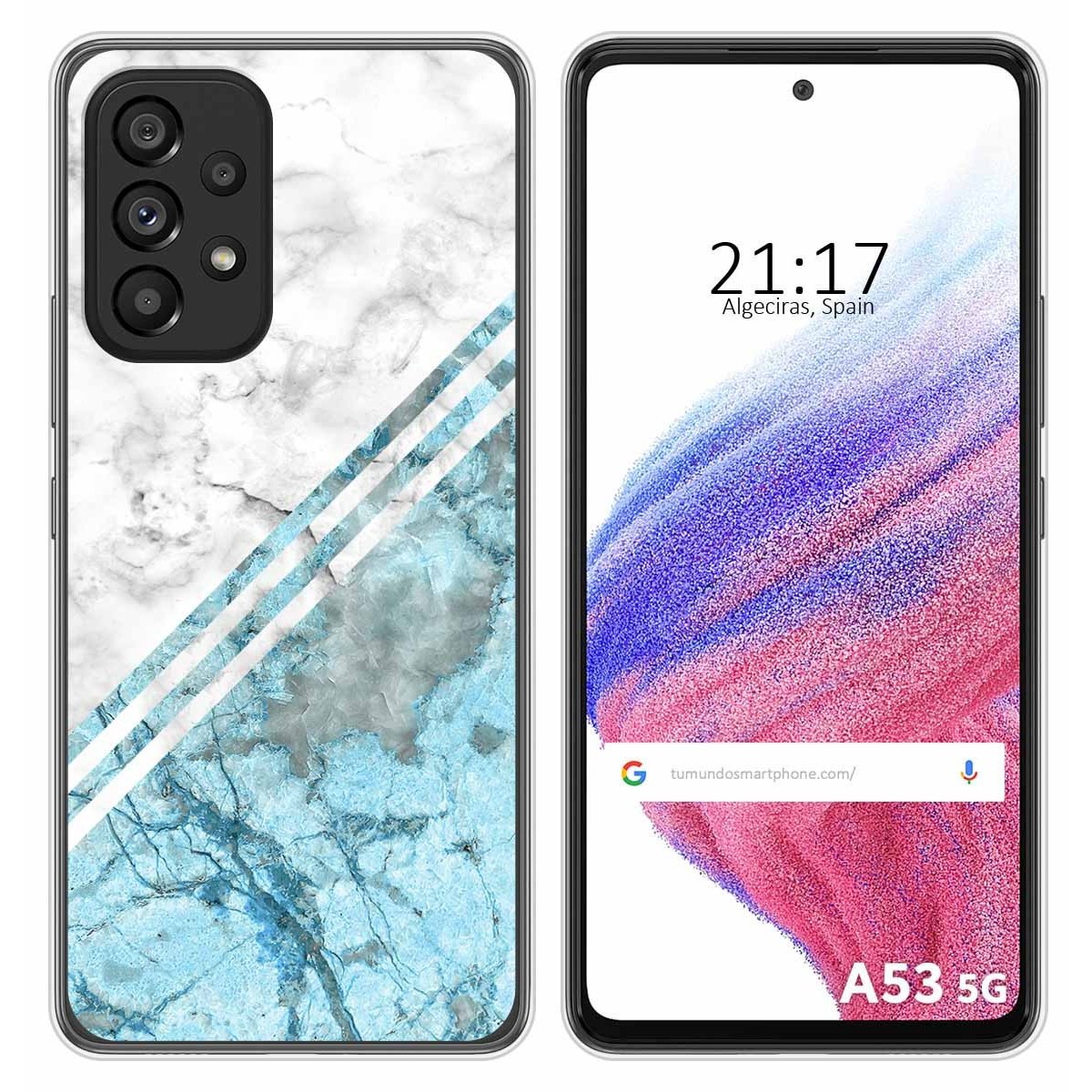 Funda Silicona para Samsung Galaxy A53 5G diseño Mármol 02 Dibujos