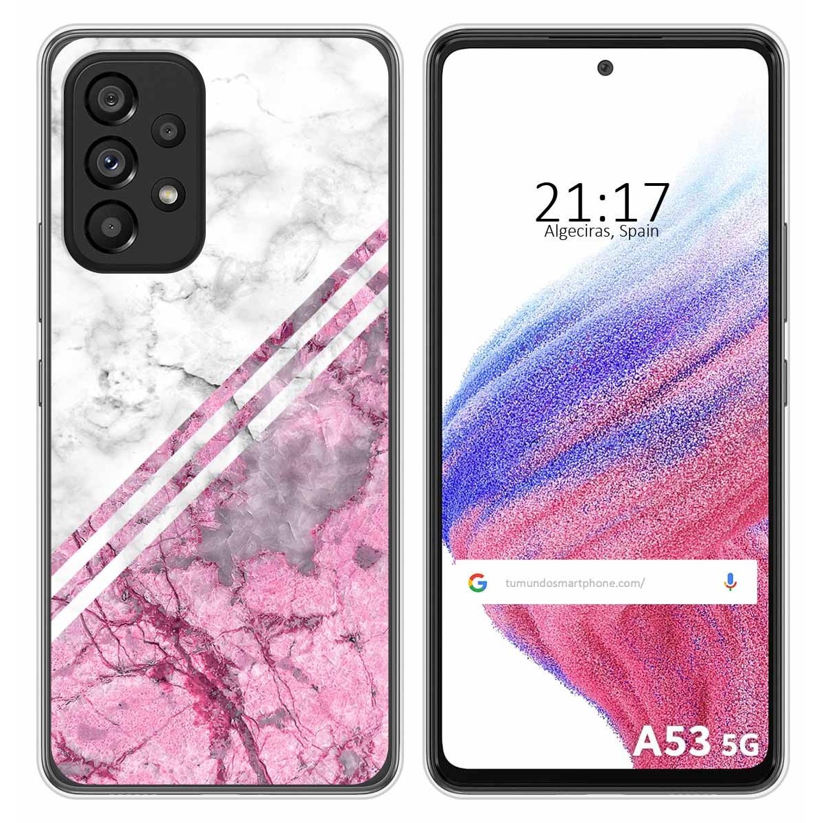 Funda Silicona para Samsung Galaxy A53 5G diseño Mármol 03 Dibujos