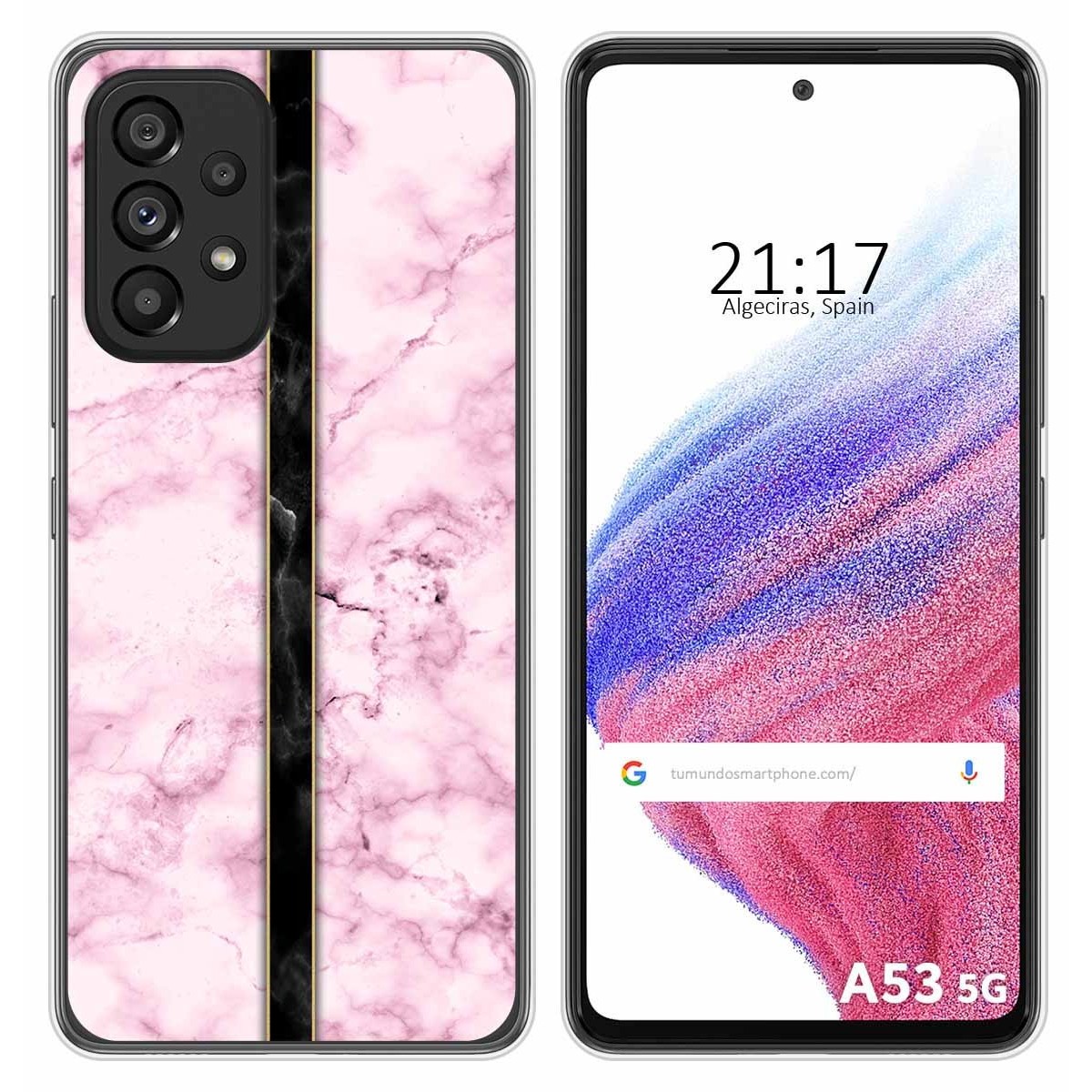 Funda Silicona para Samsung Galaxy A53 5G diseño Mármol 04 Dibujos
