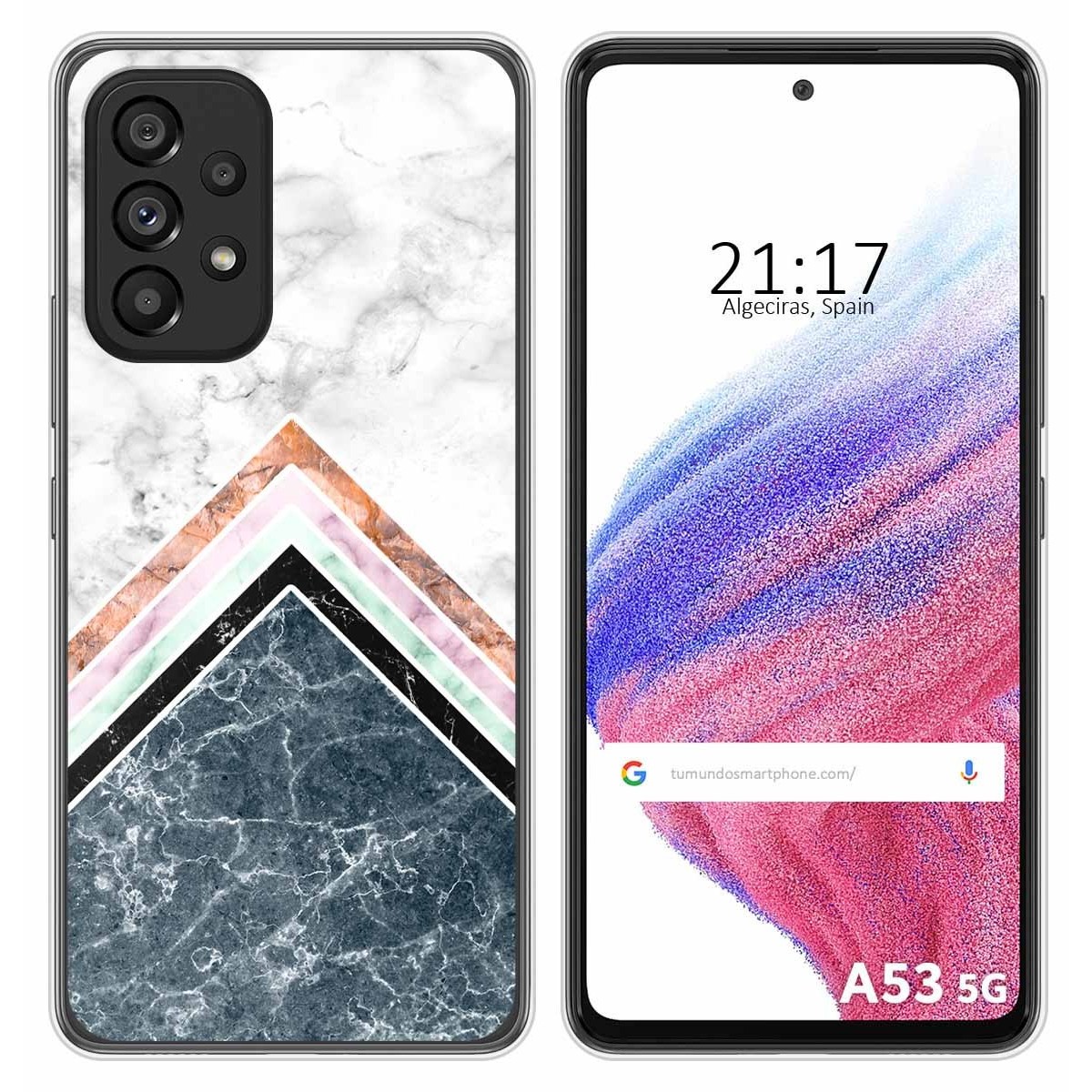 Funda Silicona para Samsung Galaxy A53 5G diseño Mármol 05 Dibujos