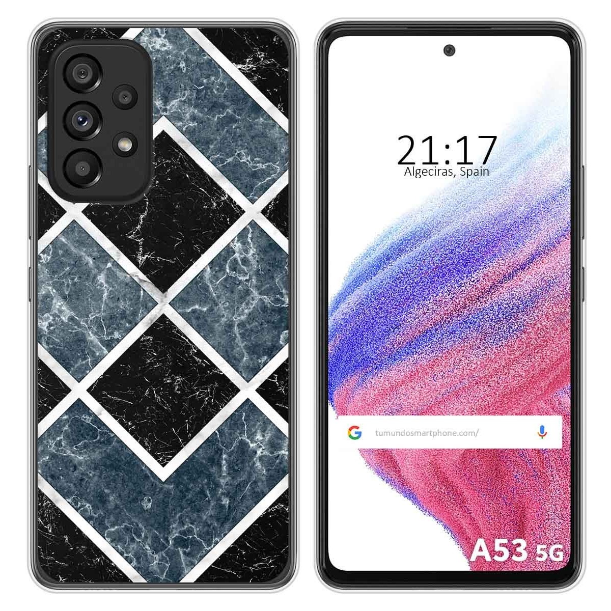Funda Silicona para Samsung Galaxy A53 5G diseño Mármol 06 Dibujos