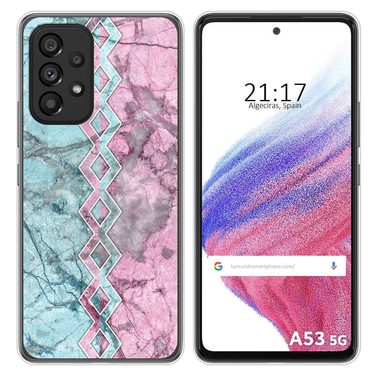 Funda Silicona para Samsung Galaxy A53 5G diseño Mármol 08 Dibujos