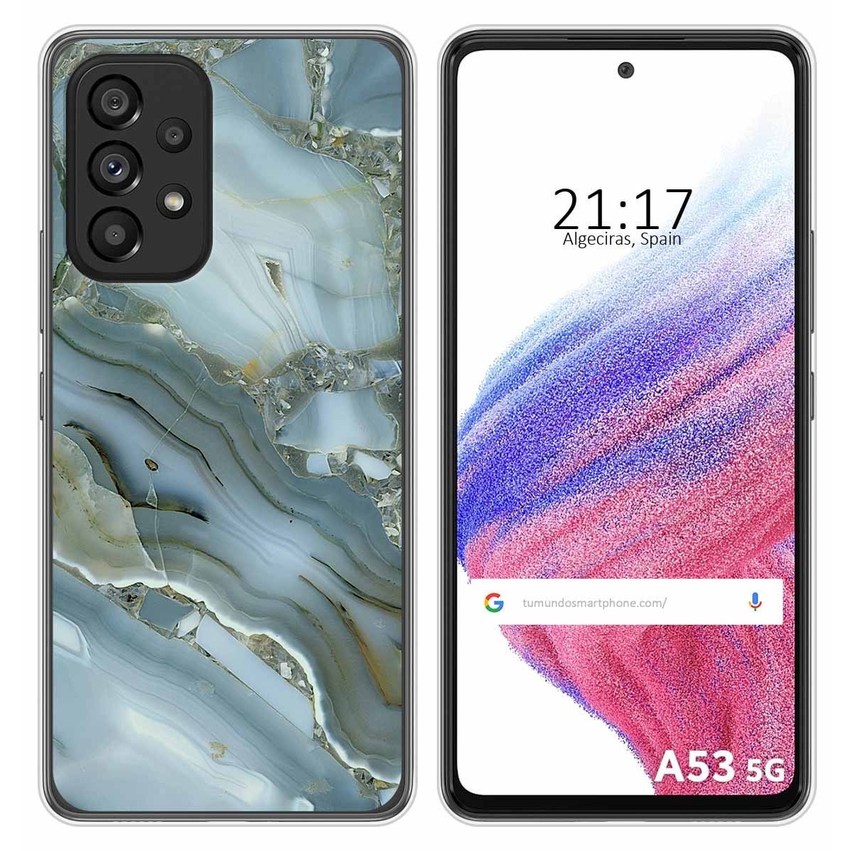 Funda Silicona para Samsung Galaxy A53 5G diseño Mármol 09 Dibujos