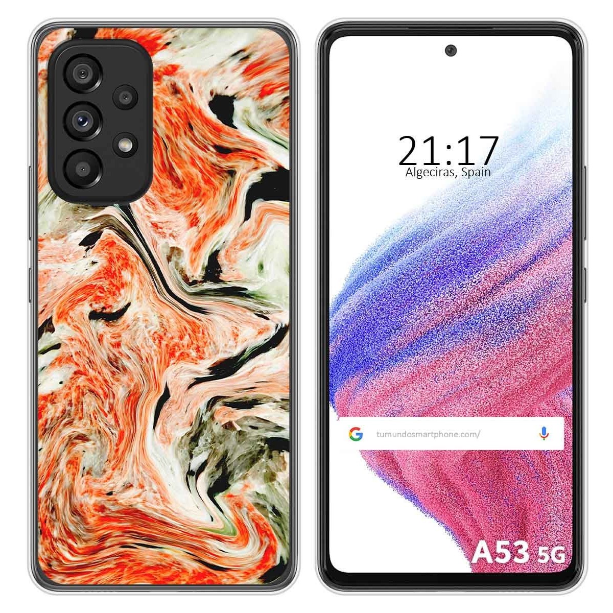 Funda Silicona para Samsung Galaxy A53 5G diseño Mármol 12 Dibujos