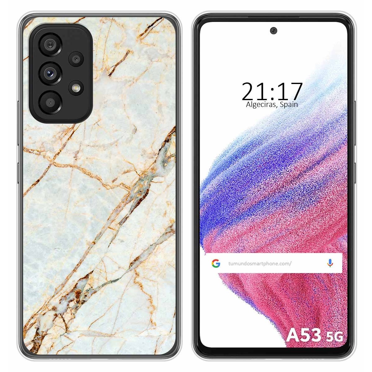 Funda Silicona para Samsung Galaxy A53 5G diseño Mármol 13 Dibujos