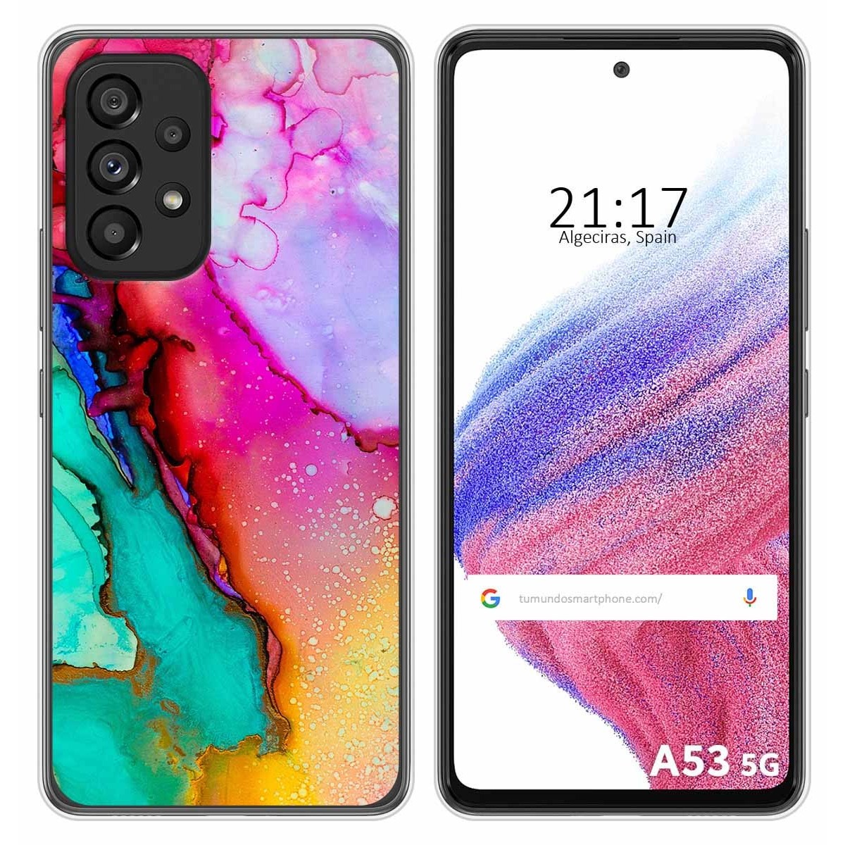 Funda Silicona para Samsung Galaxy A53 5G diseño Mármol 15 Dibujos