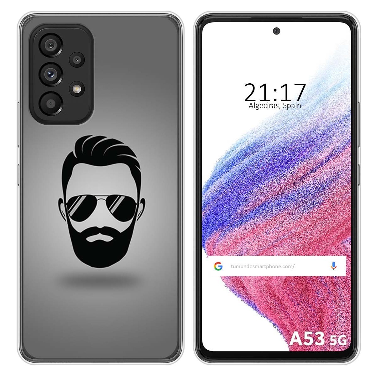 Funda Silicona para Samsung Galaxy A53 5G diseño Barba Dibujos
