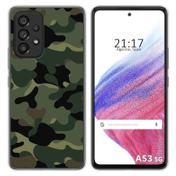 Funda Silicona para Samsung Galaxy A53 5G diseño Camuflaje Dibujos
