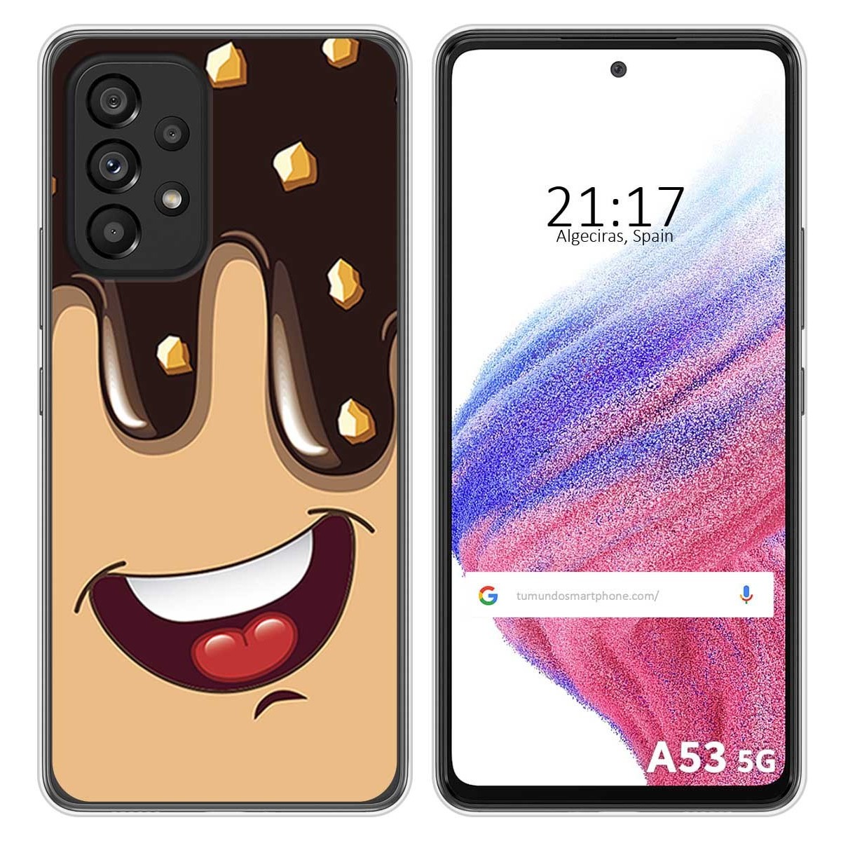 Funda Silicona para Samsung Galaxy A53 5G diseño Helado Chocolate Dibujos