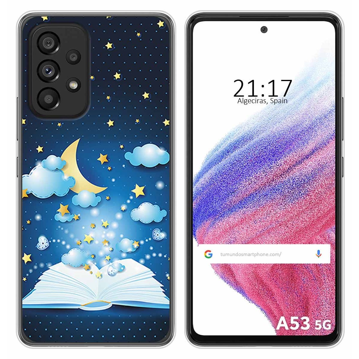 Funda Silicona para Samsung Galaxy A53 5G diseño Libro Cuentos Dibujos