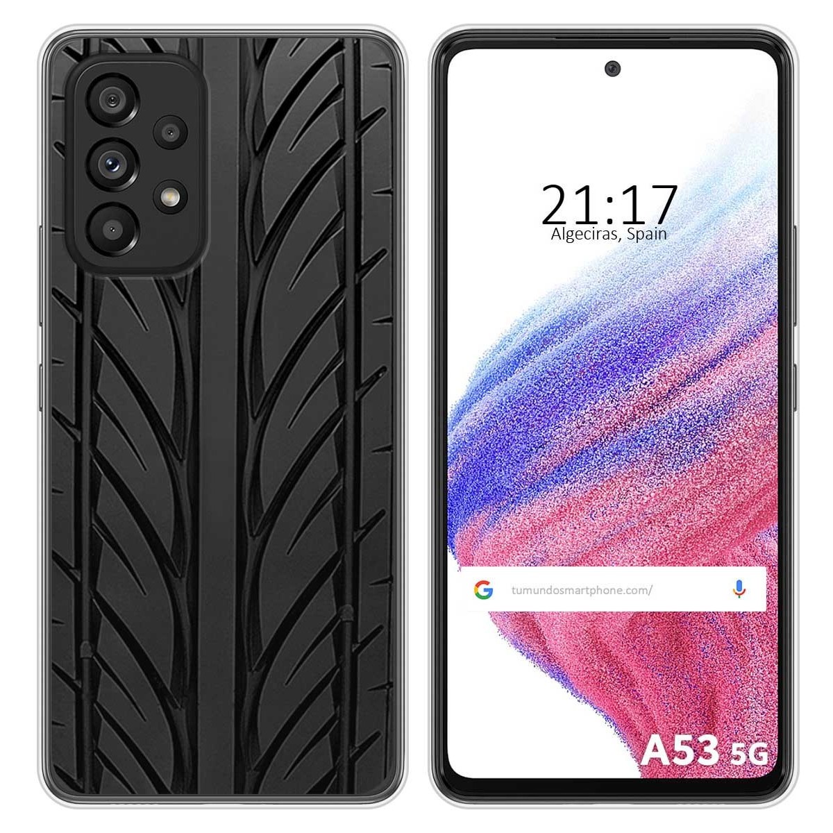 Funda Silicona para Samsung Galaxy A53 5G diseño Neumatico Dibujos