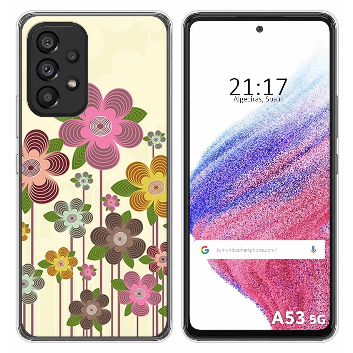 Funda Silicona para Samsung Galaxy A53 5G diseño Primavera En Flor Dibujos