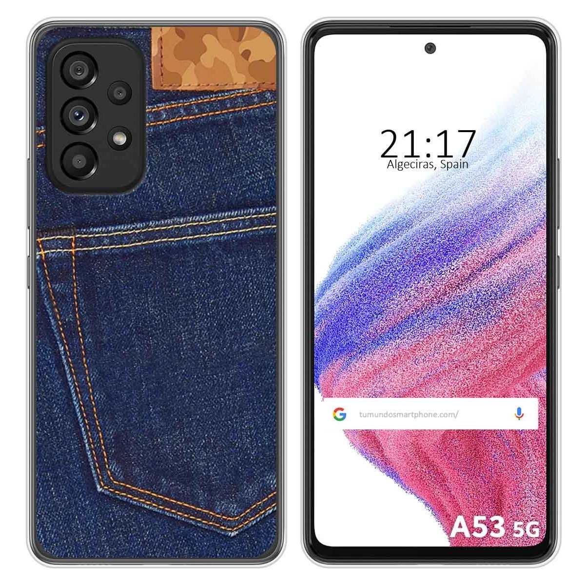 Funda Silicona para Samsung Galaxy A53 5G diseño Vaquero Dibujos