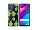 Funda Silicona Transparente para TCL 30 SE / 30E / 306 diseño Cactus Dibujos