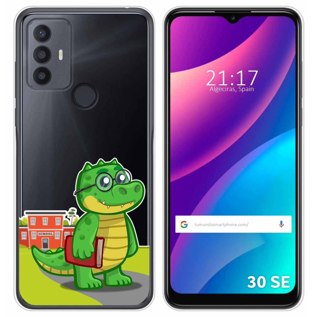 Funda Silicona Transparente para TCL 30 SE / 30E / 306 diseño Coco Dibujos
