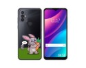 Funda Silicona Transparente para TCL 30 SE / 30E / 306 diseño Conejo Dibujos
