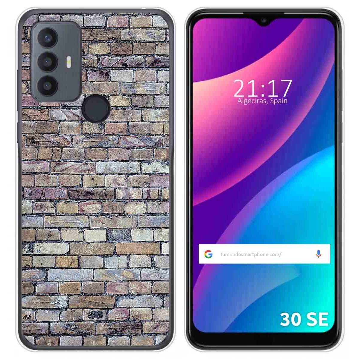 Funda Silicona para TCL 30 SE / 30E / 306 diseño Ladrillo 02 Dibujos