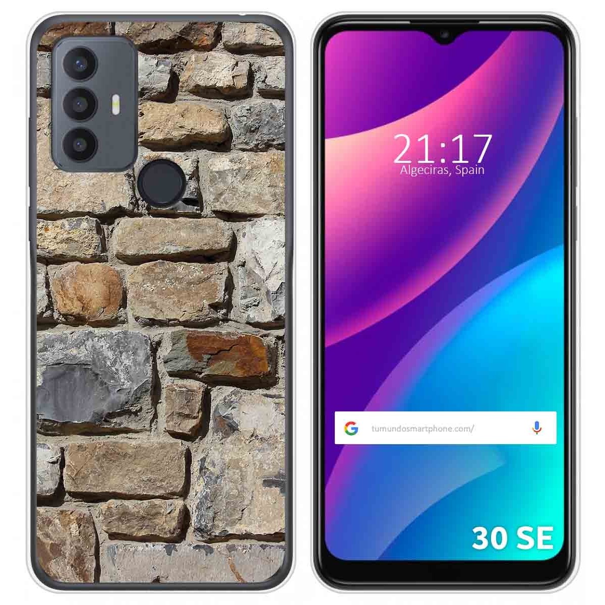 Funda Silicona para TCL 30 SE / 30E / 306 diseño Ladrillo 03 Dibujos