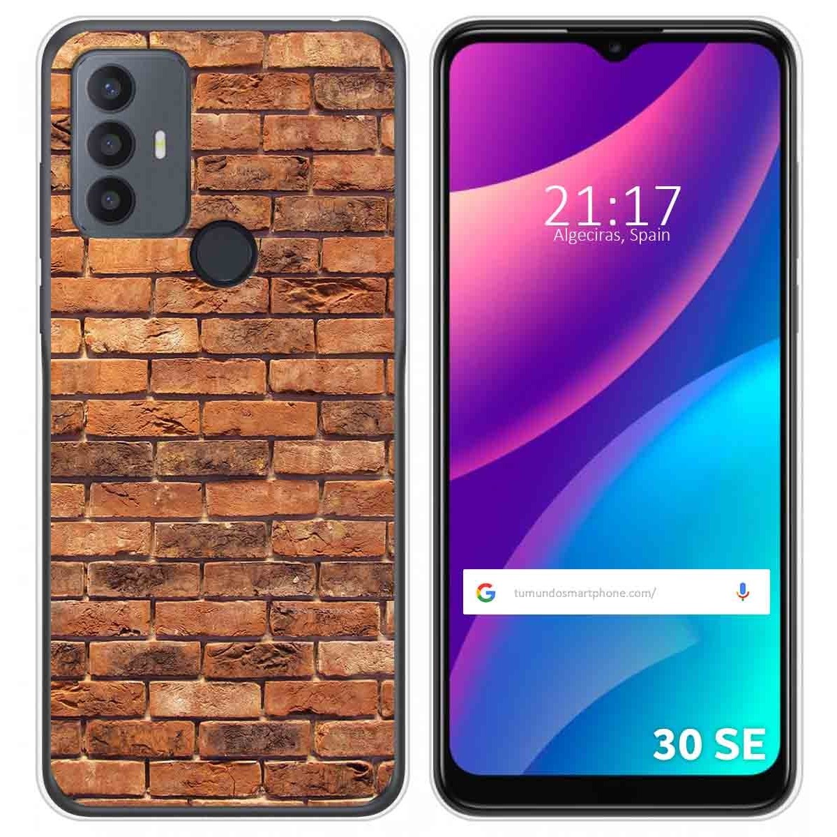 Funda Silicona para TCL 30 SE / 30E / 306 diseño Ladrillo 04 Dibujos