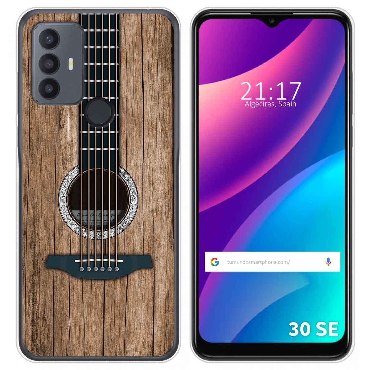 Funda Silicona para TCL 30 SE / 30E / 306 diseño Madera 11 Dibujos