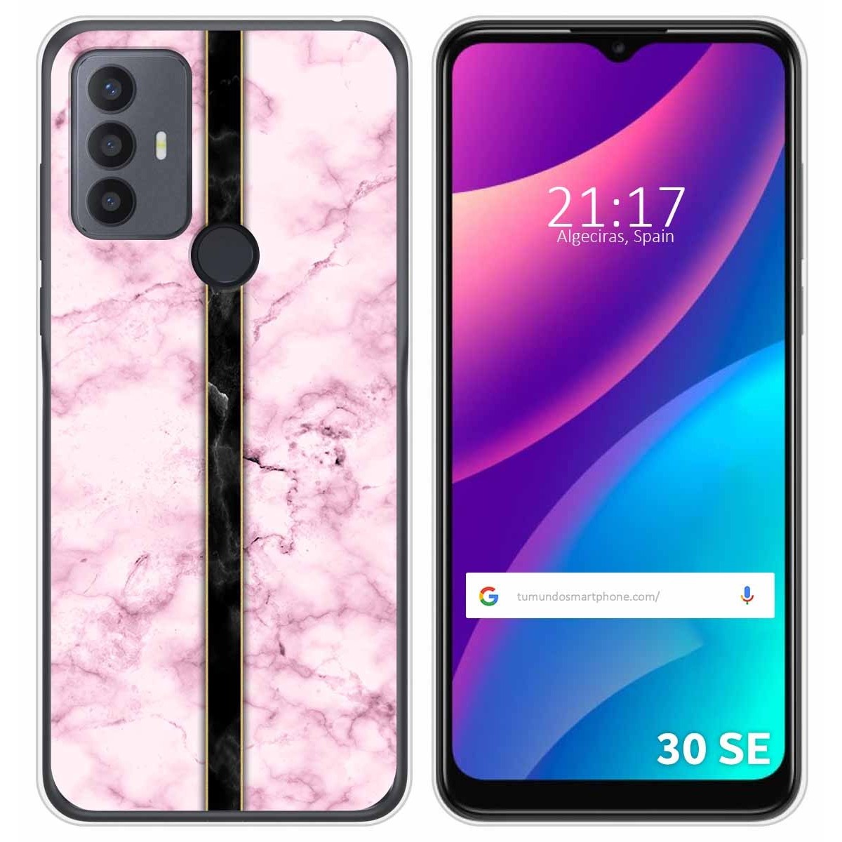 Funda Silicona para TCL 30 SE / 30E / 306 diseño Mármol 04 Dibujos