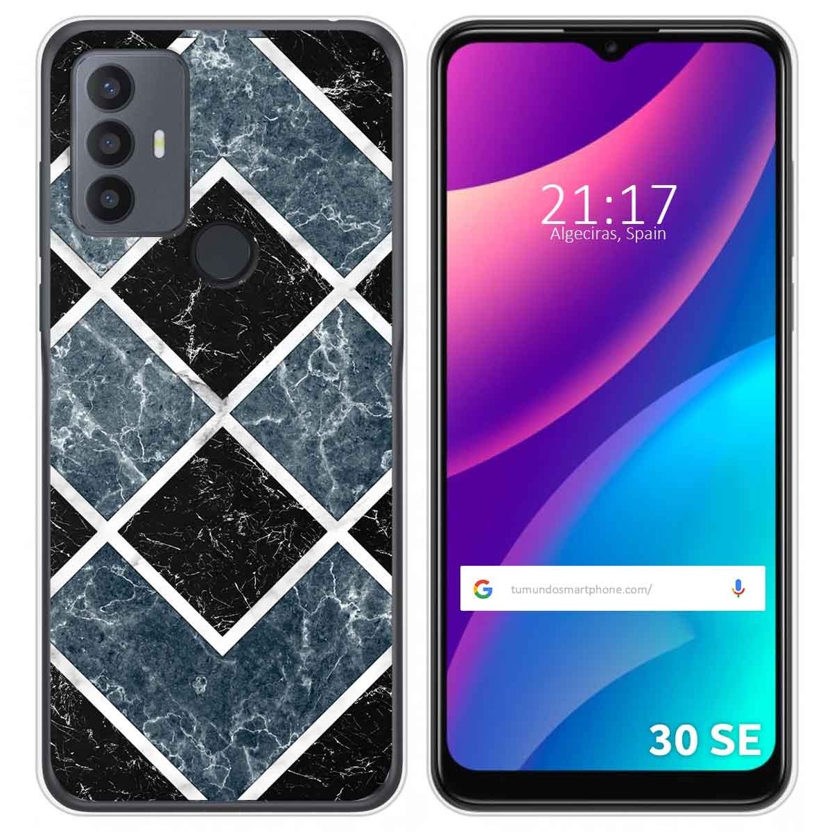 Funda Silicona para TCL 30 SE / 30E / 306 diseño Mármol 06 Dibujos