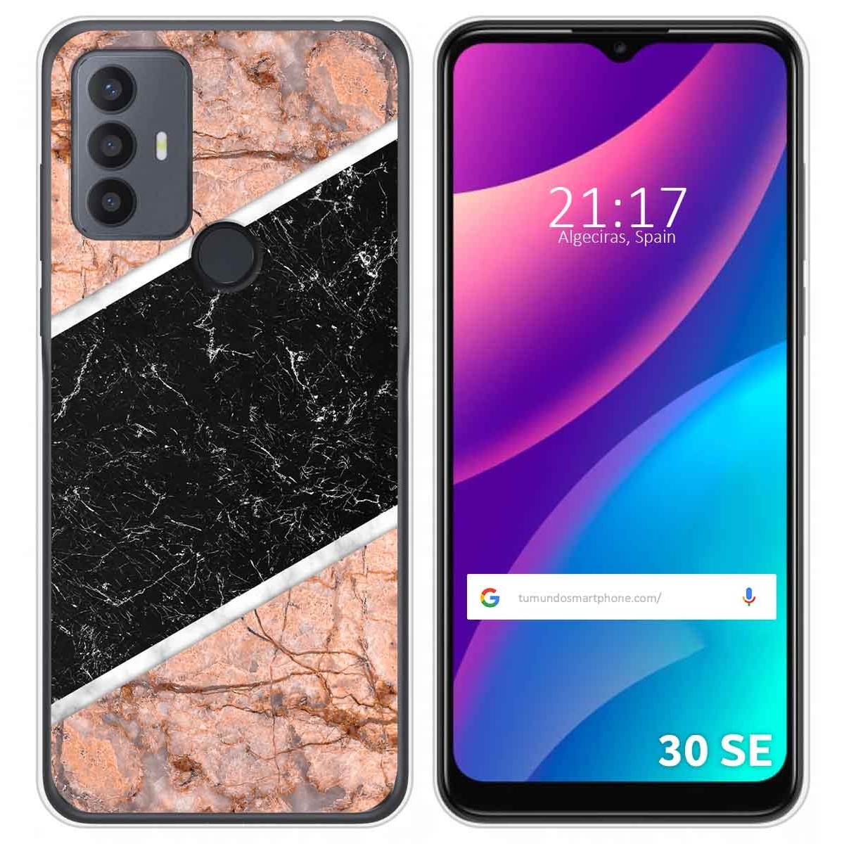 Funda Silicona para TCL 30 SE / 30E / 306 diseño Mármol 07 Dibujos