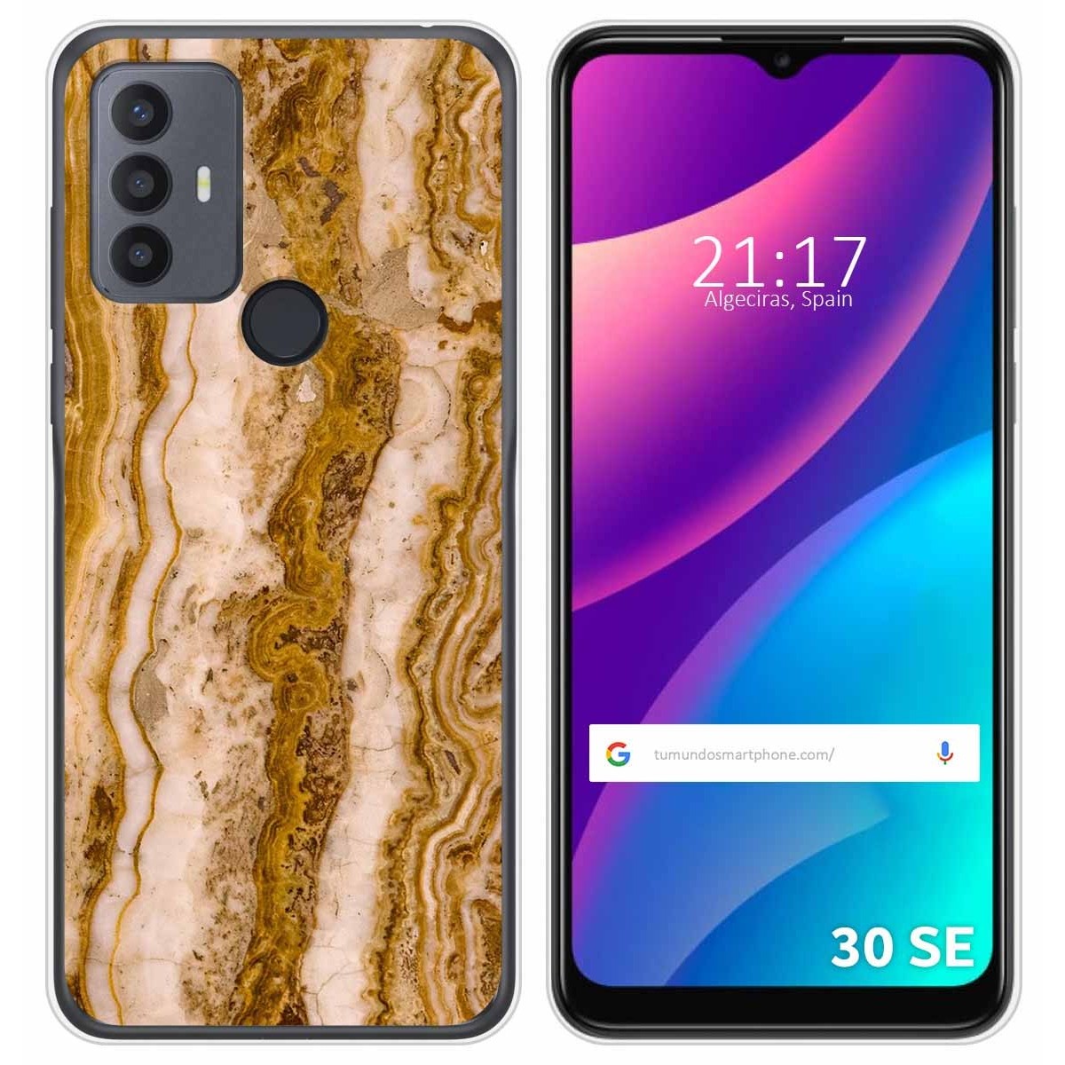 Funda Silicona para TCL 30 SE / 30E / 306 diseño Mármol 10 Dibujos