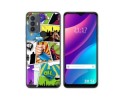 Funda Silicona para TCL 30 SE / 30E / 306 diseño Comic Dibujos