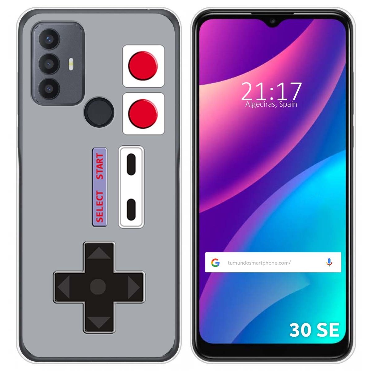 Funda Silicona para TCL 30 SE / 30E / 306 diseño Consola Dibujos
