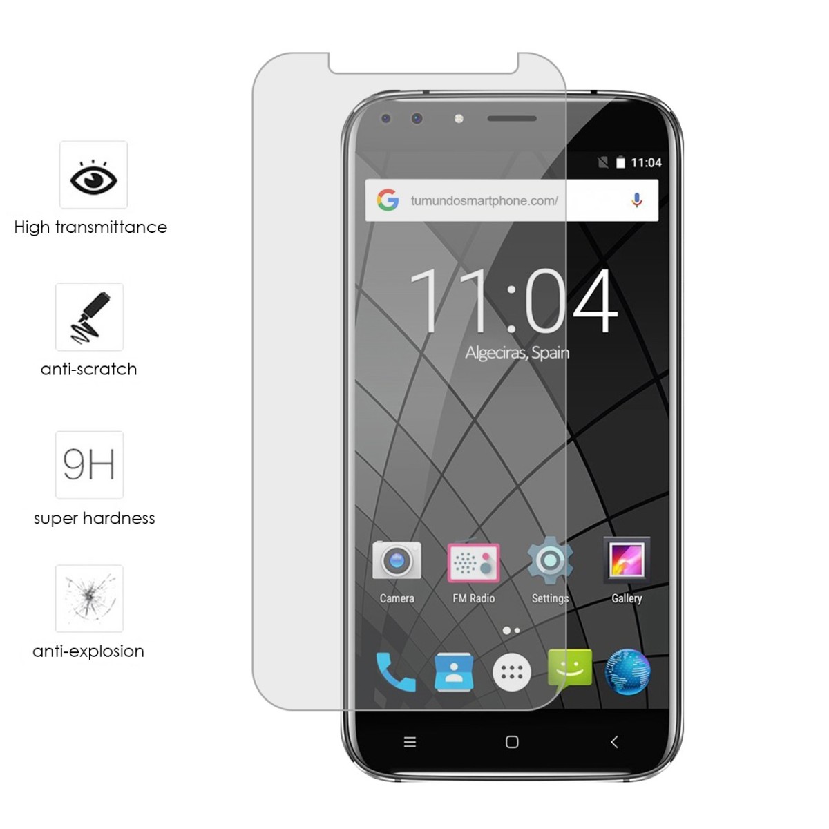 Protector Cristal Templado para Oukitel U22 Vidrio