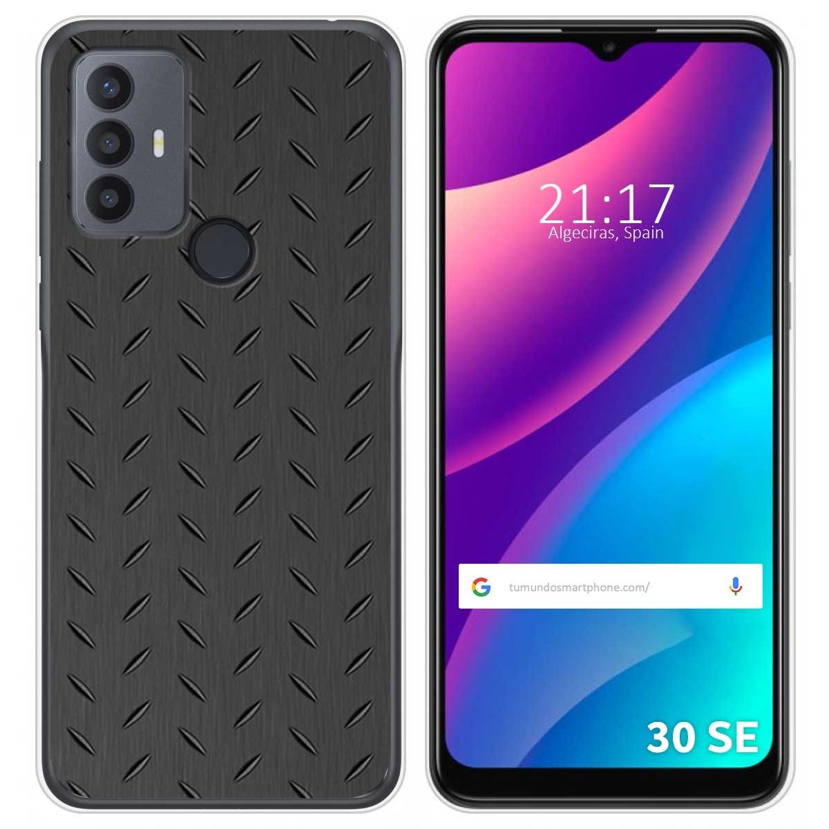 Funda Silicona para TCL 30 SE / 30E / 306 diseño Metal Dibujos