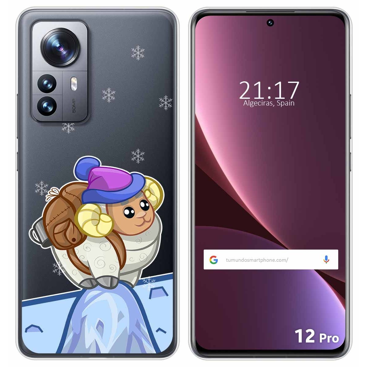 Funda Silicona Transparente para Xiaomi 12 Pro 5G diseño Cabra Dibujos