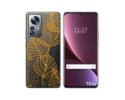 Funda Silicona Transparente para Xiaomi 12 Pro 5G diseño Hojas Dibujos