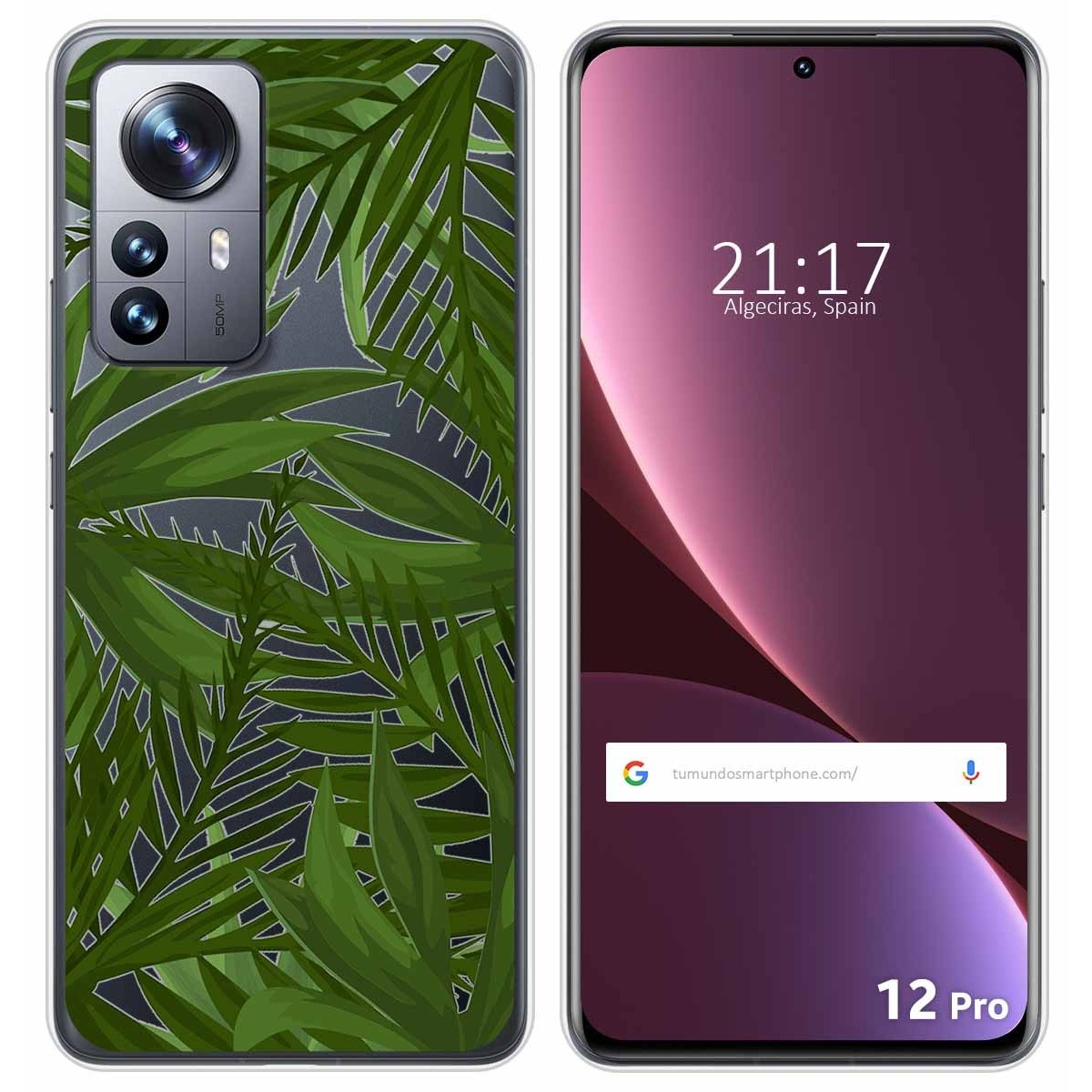 Funda Silicona Transparente para Xiaomi 12 Pro 5G diseño Jungla Dibujos