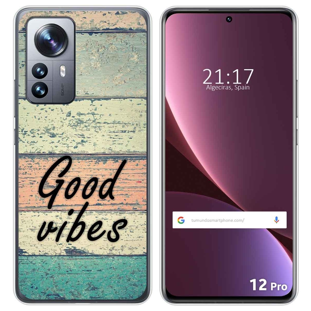 Funda Silicona para Xiaomi 12 Pro 5G diseño Madera 01 Dibujos