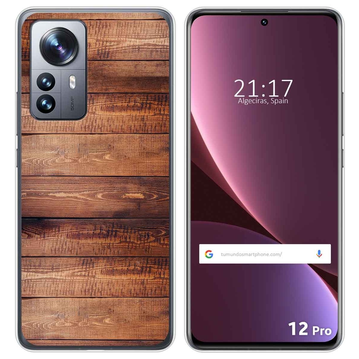 Funda Silicona para Xiaomi 12 Pro 5G diseño Madera 02 Dibujos