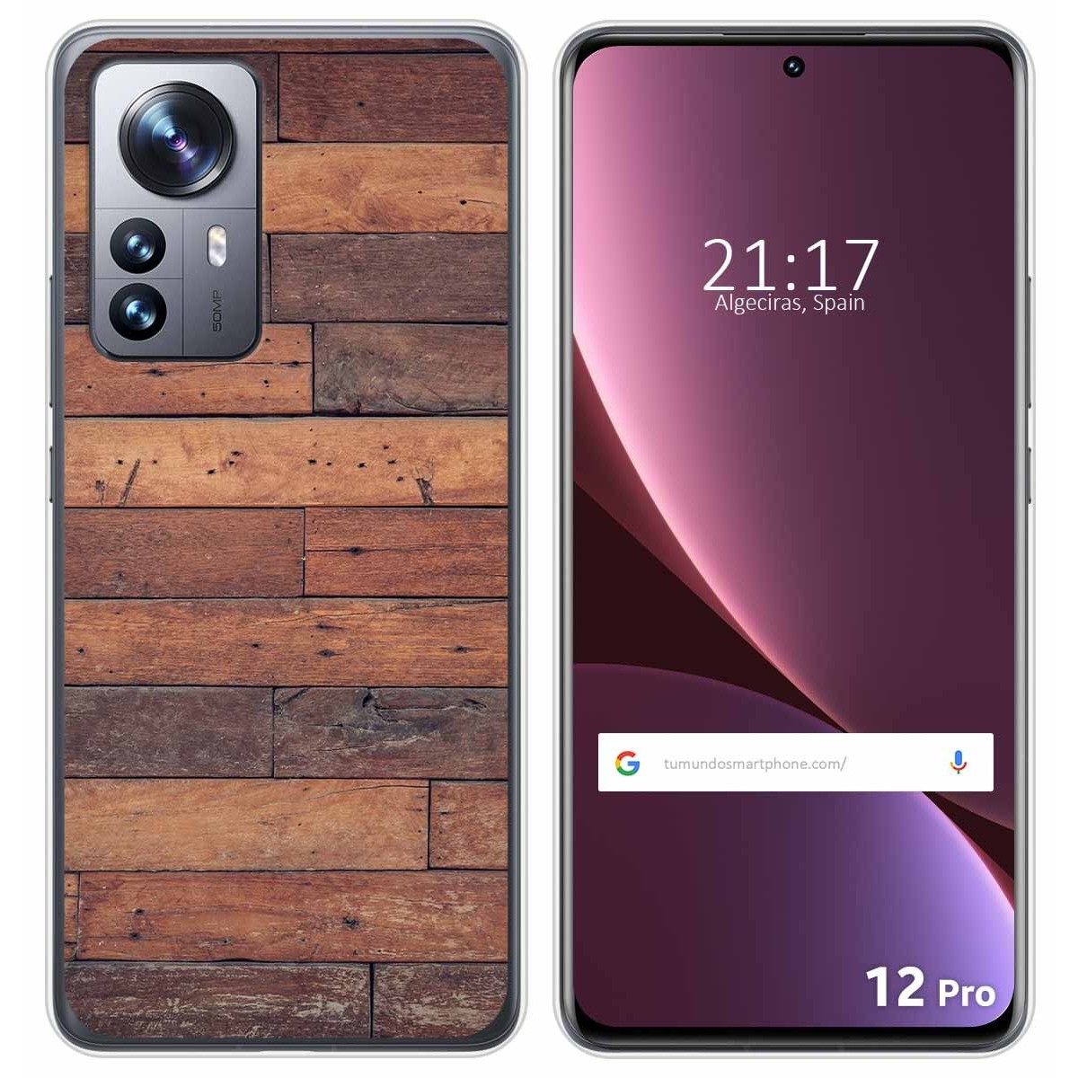 Funda Silicona para Xiaomi 12 Pro 5G diseño Madera 03 Dibujos