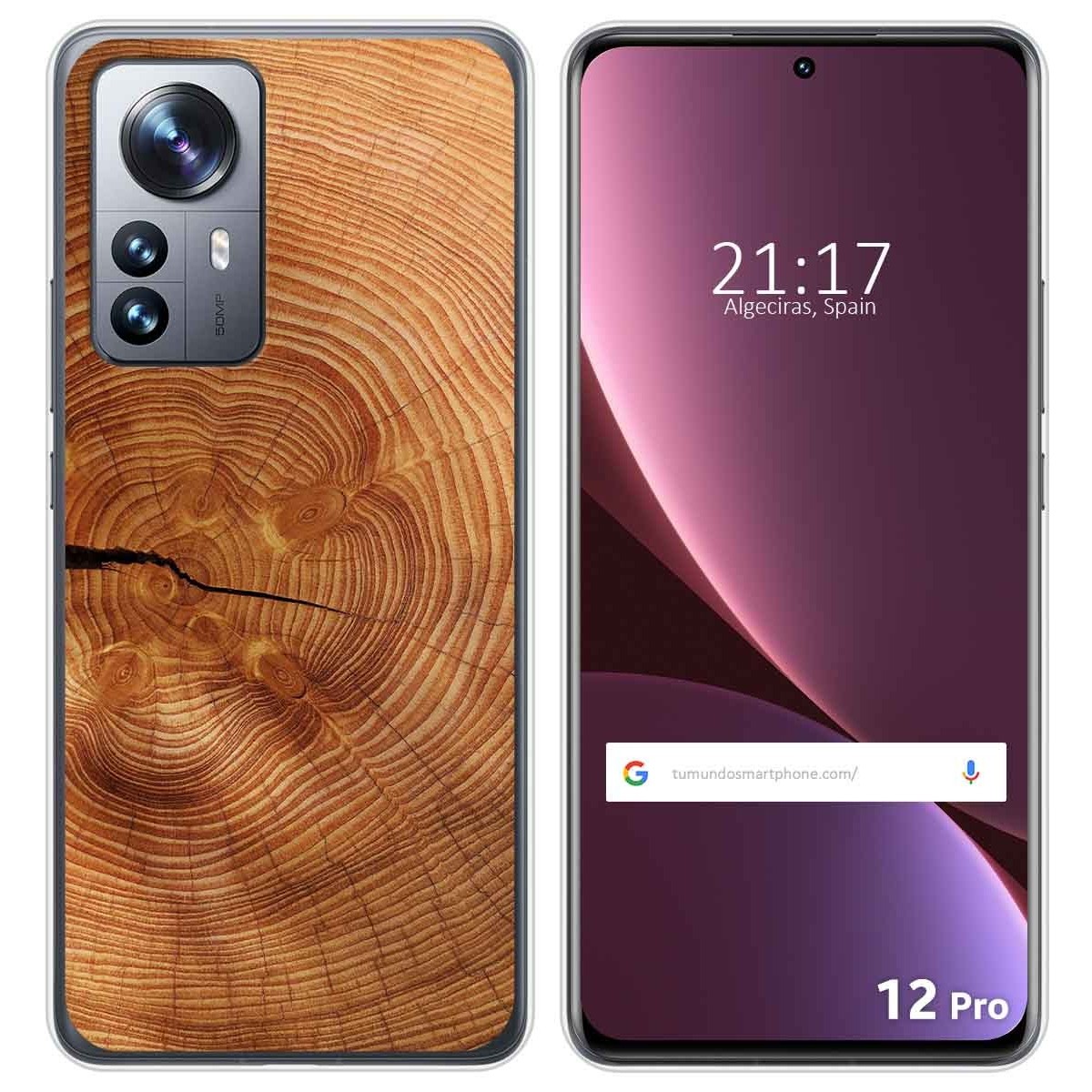 Funda Silicona para Xiaomi 12 Pro 5G diseño Madera 04 Dibujos