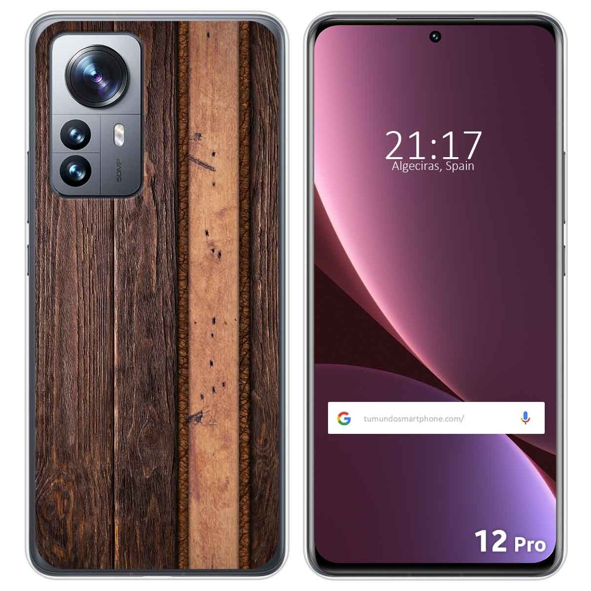 Funda Silicona para Xiaomi 12 Pro 5G diseño Madera 05 Dibujos