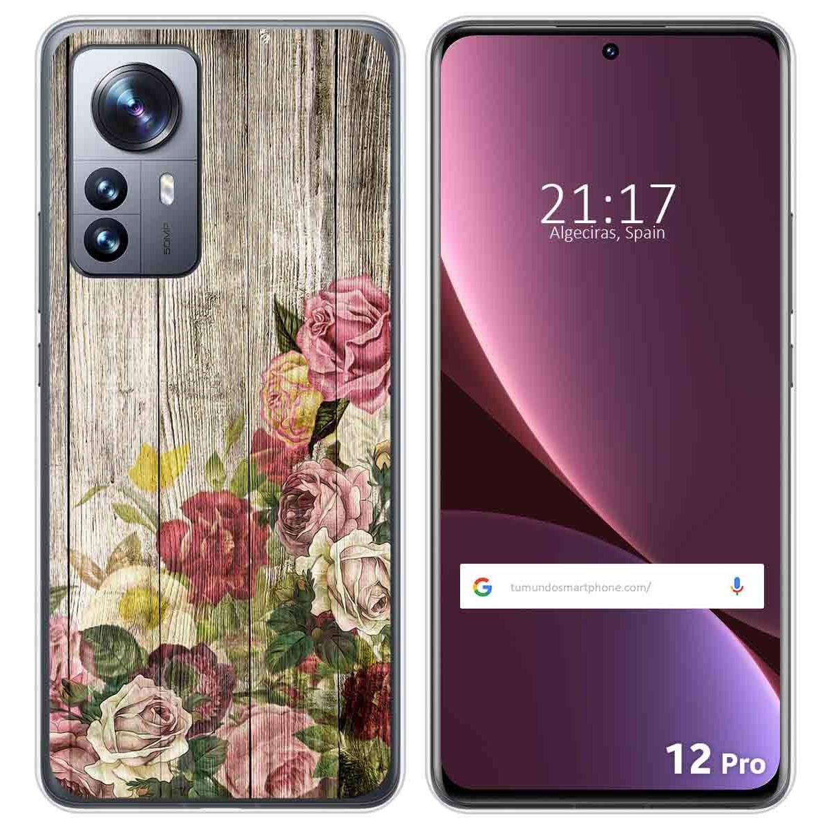 Funda Silicona para Xiaomi 12 Pro 5G diseño Madera 08 Dibujos