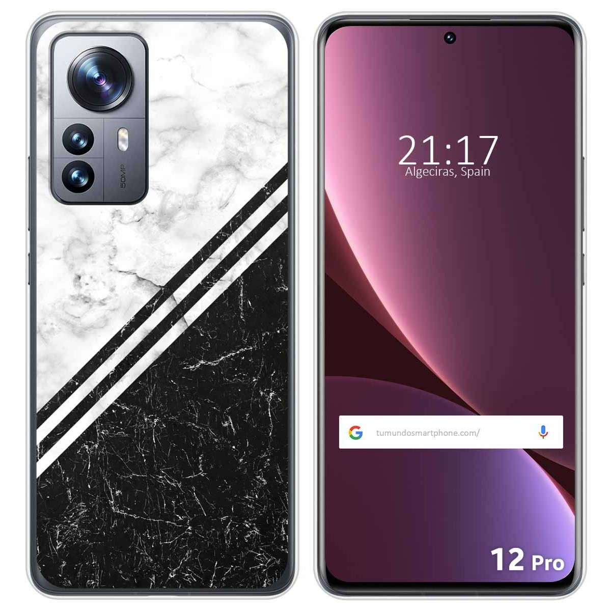 Funda Silicona para Xiaomi 12 Pro 5G diseño Mármol 01 Dibujos