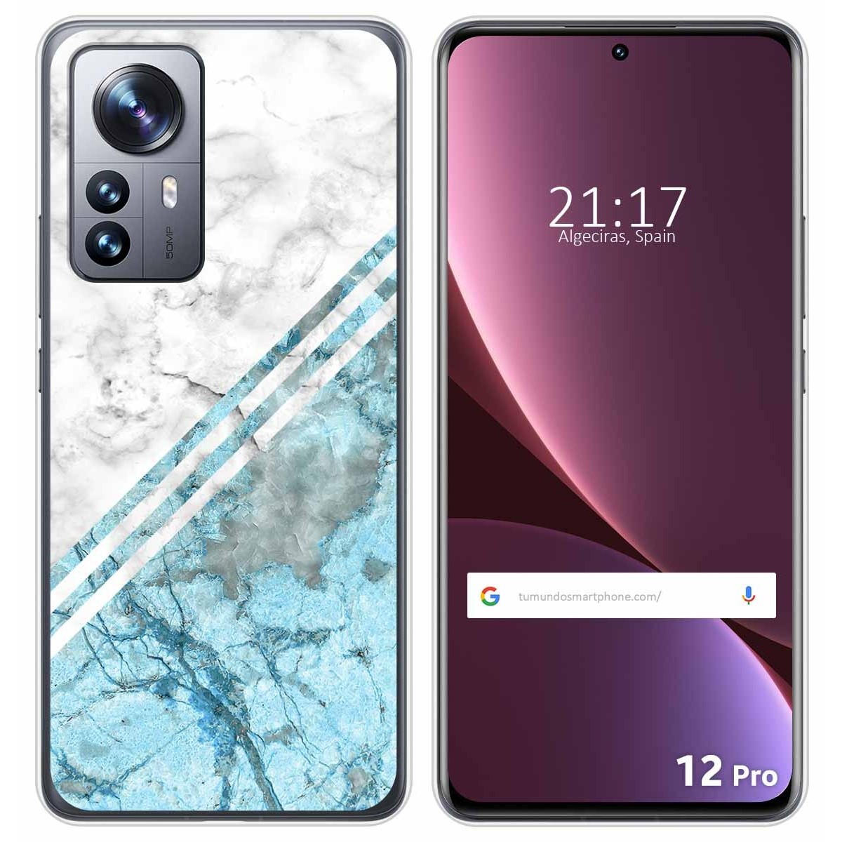 Funda Silicona para Xiaomi 12 Pro 5G diseño Mármol 02 Dibujos