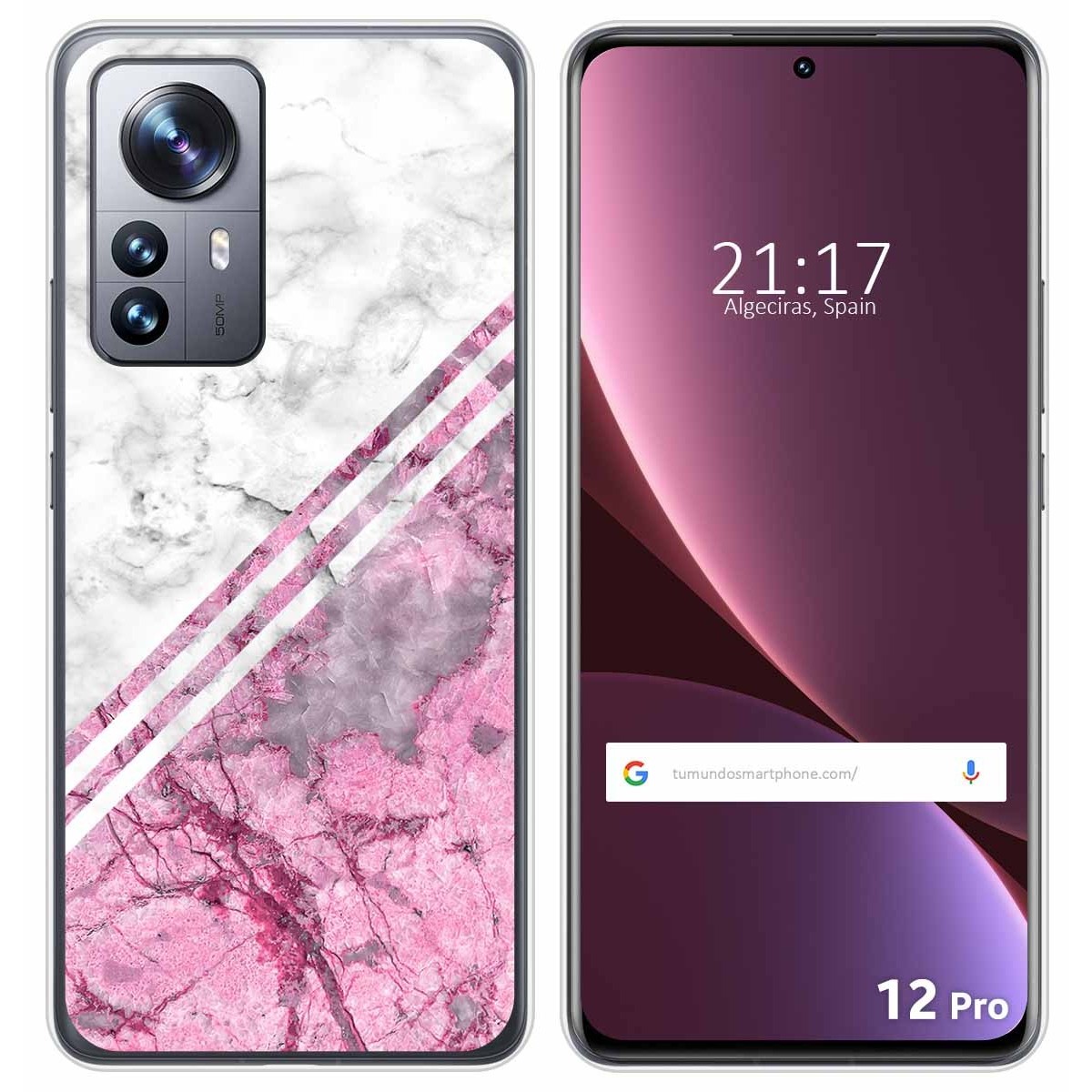 Funda Silicona para Xiaomi 12 Pro 5G diseño Mármol 03 Dibujos