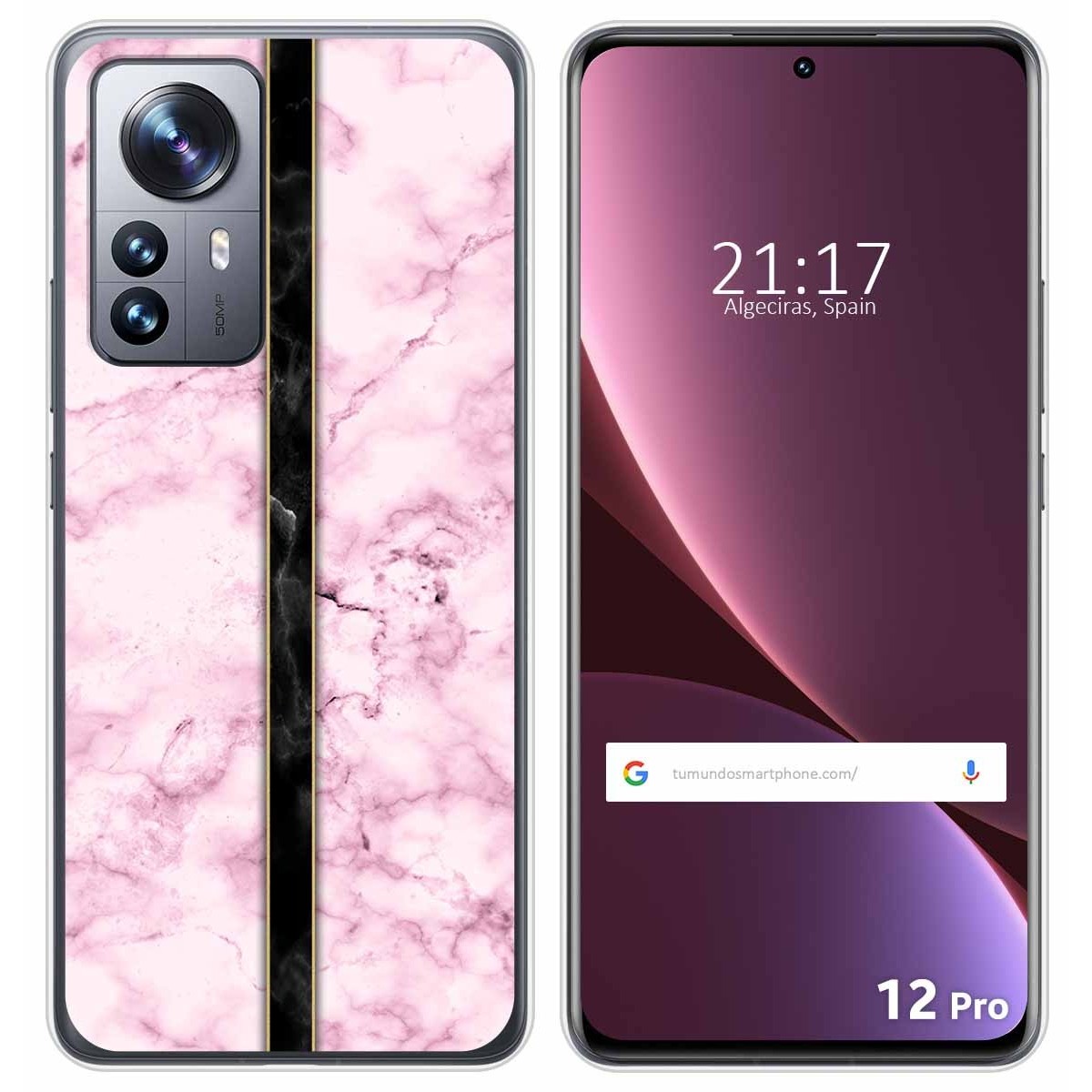 Funda Silicona para Xiaomi 12 Pro 5G diseño Mármol 04 Dibujos